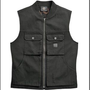 Harley Davidson Woven Vest -Black